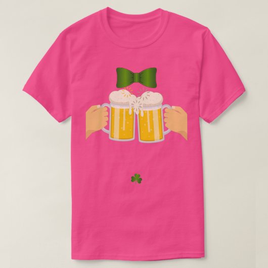 St Patricks Beer Lover Irish Drink Team T-Shirt (Design vorne)