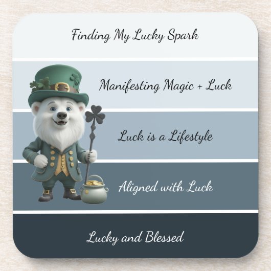 St. Patricks Bejahung Getränkeuntersetzer (Vorderseite)