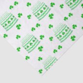 St. Patrick's Birthday Cake Pattern Seidenpapier (Ausschnitt)