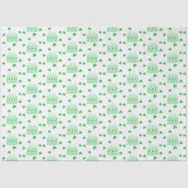 St. Patrick's Birthday Cake Pattern Seidenpapier