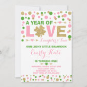 St. Patrick's Birthday Einladung Little Kleeblatt (Vorderseite)