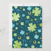 St. Patrick's Birthday Einladung Lucky Charm (Rückseite)