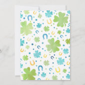 St. Patrick's Birthday Einladung Lucky Charm (Rückseite)