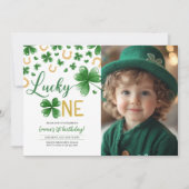 St. Patrick's Birthday Einladung Lucky One Party (Vorderseite)