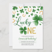 St. Patrick's Birthday Einladung Lucky One Party (Vorderseite)