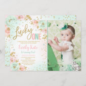 St. Patrick's Birthday Einladung Lucky One Party (Vorne/Hinten)