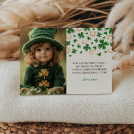 St. Patrick's Birthday Foto Dankeschön Card Einladung