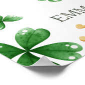 St. Patrick's Birthday Lucky One Begrüßungszeichen Poster (Ecke)