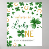St. Patrick's Birthday Lucky One Begrüßungszeichen Poster (Vorne)