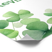 St. Patrick's Birthday Lucky One Begrüßungszeichen Poster (Ecke)