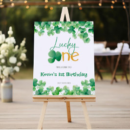 St. Patrick's Birthday Lucky One Begrüßungszeichen Poster