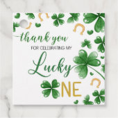 St Patricks Birthday Lucky One Gift Tag Geschenkanhänger (Vorderseite)