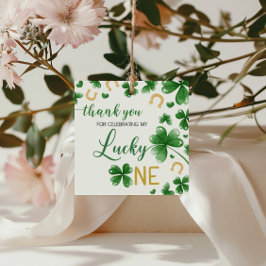 St Patricks Birthday Lucky One Gift Tag Geschenkanhänger