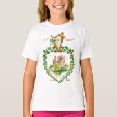 St Patrick's Blarney Castle Irish Harp of Erin T-Shirt (Vorderseite)