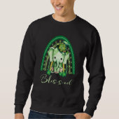 St Patrick's Blessed Rainbow Adorable Christian El Sweatshirt (Vorderseite)