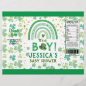 St Patrick's Boy Baby Shower Chip Bag Wrapper Flyer (Vorne)