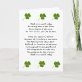 St. Patrick's Breastplate Card Karte (Vorderseite)