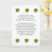 St. Patrick's Breastplate Card Karte (Gelbe Blume)