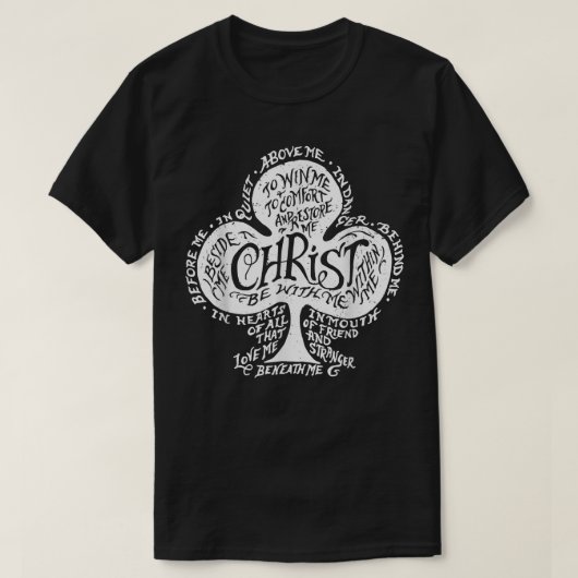 St. Patrick's Breastplate Gebet katholische Grün T-Shirt (Design vorne)