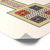 St. Patrick's Breastplate Gebet mit keltischen Kno Poster (Ecke)