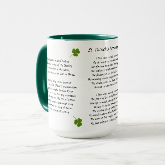 St Patrick's Breastplate Tasse (Vorderseite Links)