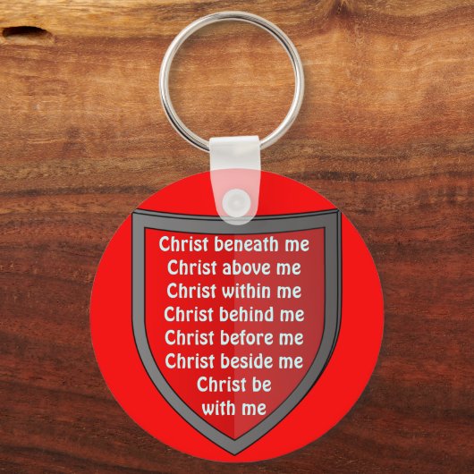 St. Patrick's Brustschild-Schlüsselanhänger Schlüsselanhänger (Vorderseite)