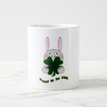 St. Patricks Bunny Proud zu irischem Kleeblatt