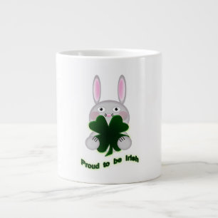 St. Patricks Bunny Proud zu irischem Kleeblatt Jumbo-Tasse