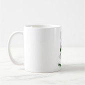 St. Patricks Bunny Proud zu irischem Kleeblatt Kaffeetasse (Links)