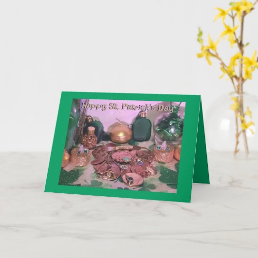 St. Patrick's Card Karte (Gelbe Blume)