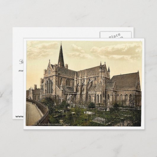 St. Patrick's Cathedral. Dublin. Dublin, Irland Postkarte (Vorne/Hinten)