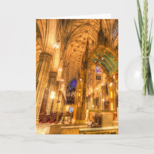 St Patrick's Cathedral Manhattan New York Karte (Vorderseite)