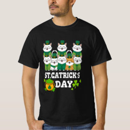 St. Patrick's Catricks Day Cats for All Age T-Shirt