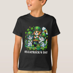 St Patricks Catricks Day Cats Saint Pattys Cat Lov T-Shirt