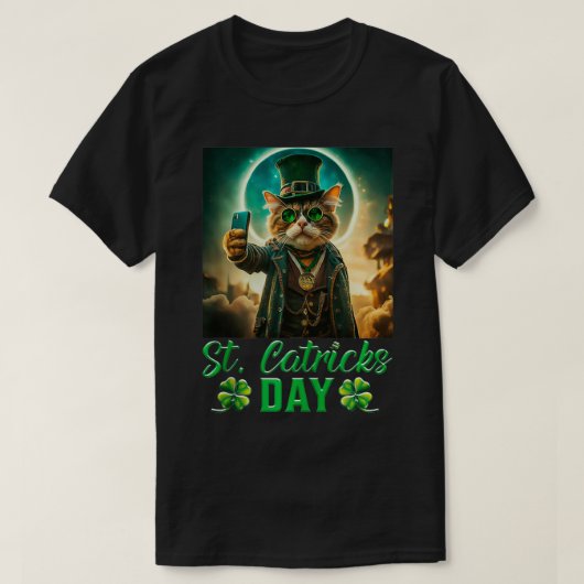 St Patricks Catricks Day Cats Saint Pattys Day T-Shirt (Design vorne)
