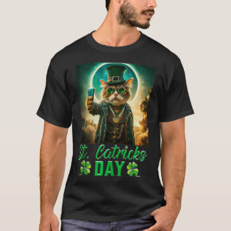 St Patricks Catricks Day Cats Saint Pattys Day T-Shirt