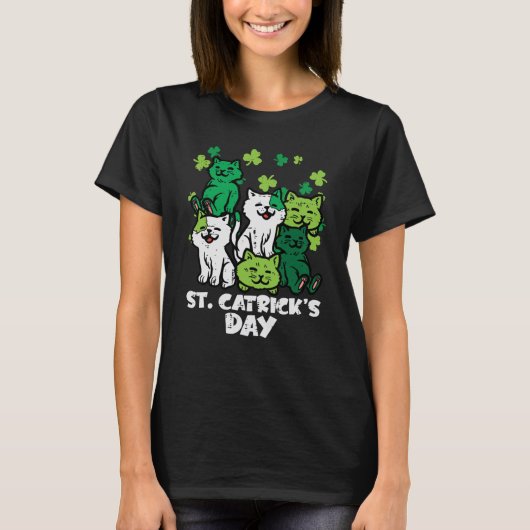 St Patricks Catricks Day Cats Saint Pattys Women G T-Shirt (Vorderseite)