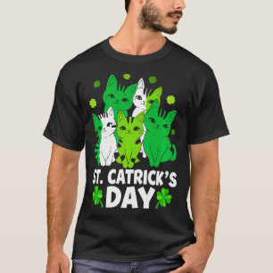 St Patricks Catricks Day Cats Saint Pattys Women G T-Shirt
