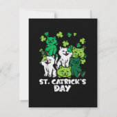 St Patricks Catricks Day Katzen Saint Pattys Ankündigung (Rückseite)