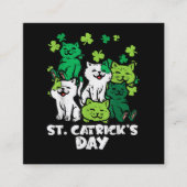 St Patricks Catricks Day Katzen Saint Pattys Begleitkarte (Vorderseite)