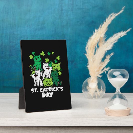 St Patricks Catricks Day Katzen Saint Pattys Fotoplatte (Seite)