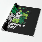 St Patricks Catricks Day Katzen Saint Pattys Geschenkpapier (Ungerollt)
