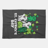 St Patricks Catricks Day Katzen Saint Pattys Geschirrtuch (Horizontal)