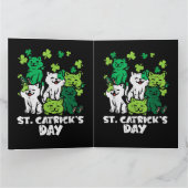 St Patricks Catricks Day Katzen Saint Pattys Karte (Innenseite)