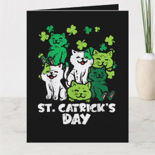 St Patricks Catricks Day Katzen Saint Pattys Karte