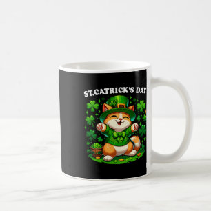 St Patricks Catricks Day Katzen Saint Pattys Katze Kaffeetasse