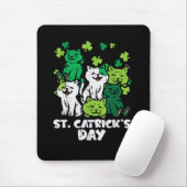 St Patricks Catricks Day Katzen Saint Pattys Mousepad (Mit Mouse)