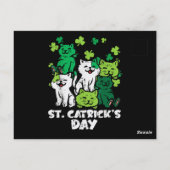 St Patricks Catricks Day Katzen Saint Pattys Postkarte (Rückseite)