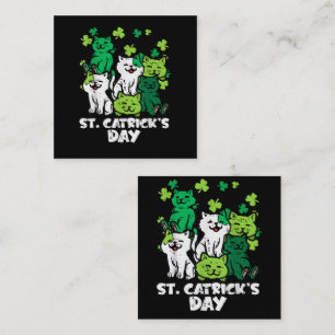 St Patricks Catricks Day Katzen Saint Pattys Treuekarte
