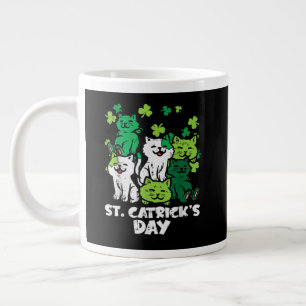 St Patricks Catricks Tag der Katzen Saint Pattys Jumbo-Tasse